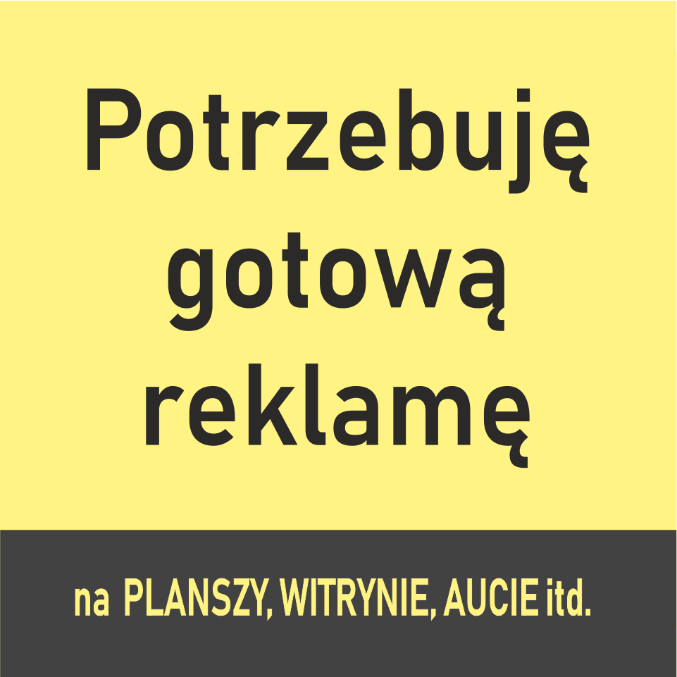 Zamówienie gotowej reklamy